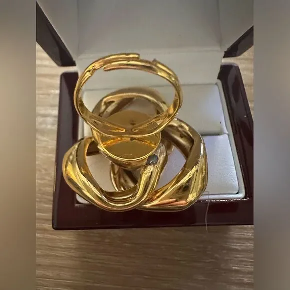 Custom Statement Ring (upcycled) - Picture 4 of 5